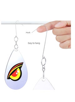 SYOSI Eye Decoy Scary Eyes Strong Visual Bird Repellent Mirror Reflective Pinwheels Bird Deterrent Bird Scarers Sparkly Wind Spinner Hanging Outdoors For Anti-Bird Places 3Pcs  - Image 4