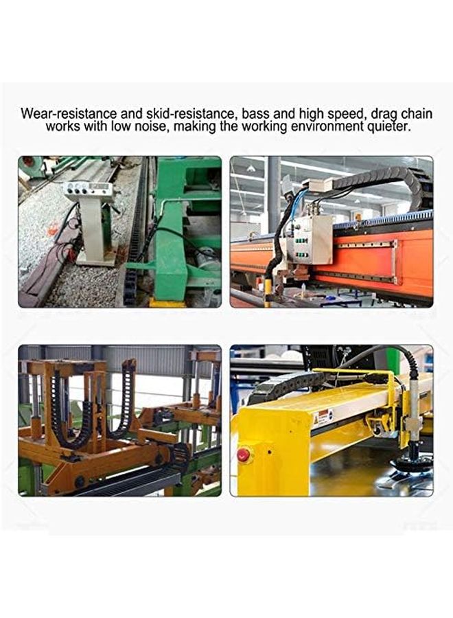 سلسلة الكابلات المرنة من النايلون S40x38 1 متر منخفضة الضوضاء عالية السرعة للاستخدام الصناعي - Image 4