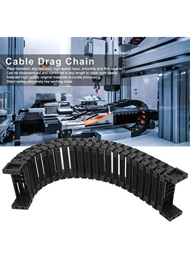 سلسلة الكابلات المرنة من النايلون S40x38 1 متر منخفضة الضوضاء عالية السرعة للاستخدام الصناعي - Image 3