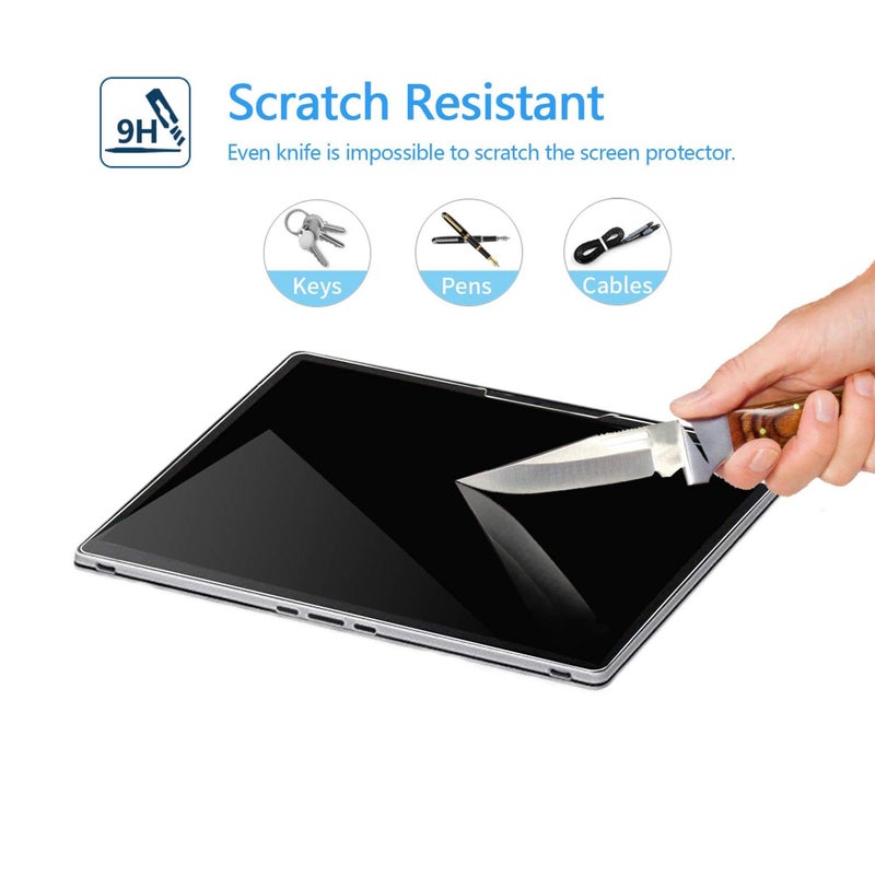 Megoo [2 Pack] Screen Protector for Surface Book 3/2/1 (13.5 Inch),Tempered Glass/Easy Installation/Scratch resistant, Compatible with Microsoft Surface Pen - Image 2