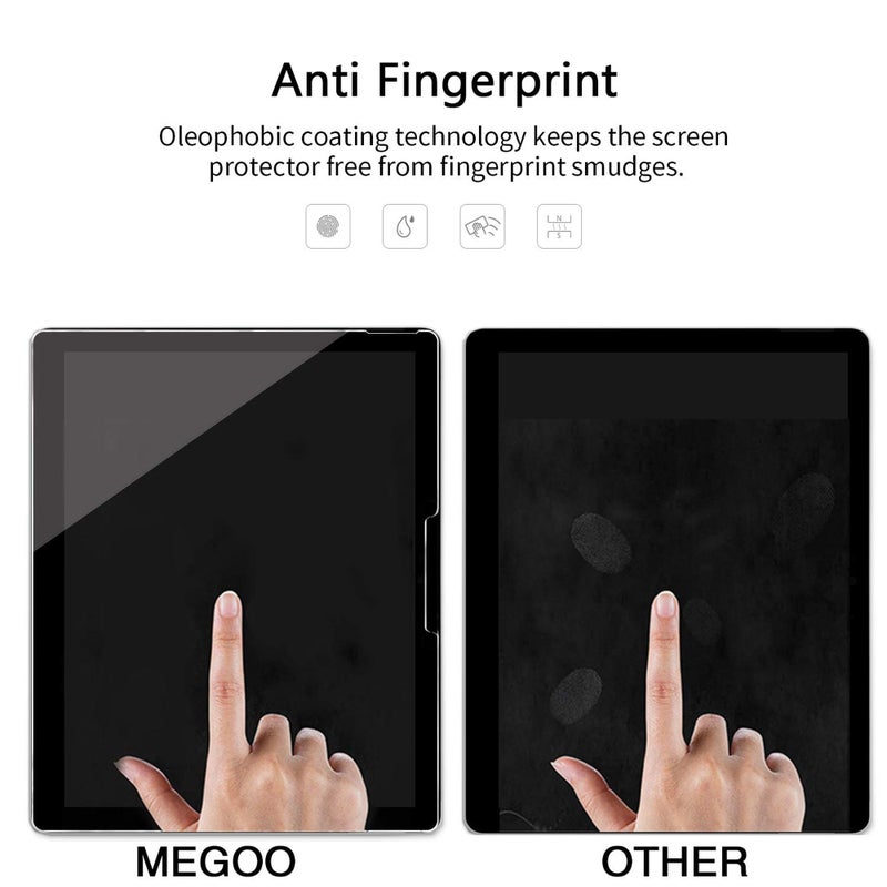 Megoo [2 Pack] Screen Protector for Surface Book 3/2/1 (13.5 Inch),Tempered Glass/Easy Installation/Scratch resistant, Compatible with Microsoft Surface Pen - Image 3