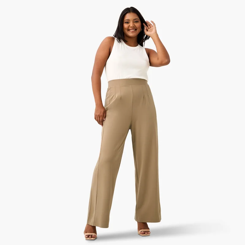  أولا بوبكن Plus Size Ulla Popken Wide Leg Pants