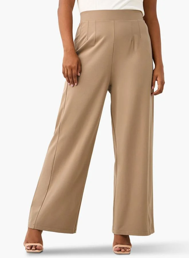 Ulla Popken Plus Size Ulla Popken Wide Leg Pants