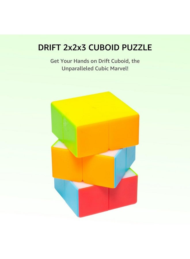 Cubelelo Drift 2X2X3 Cuboid Stickerless Puzzle | Unique Twist | Smooth Rotations For Stress Relief & Brain Teasers | Ideal Puzzle For Kids & Adults - Image 2