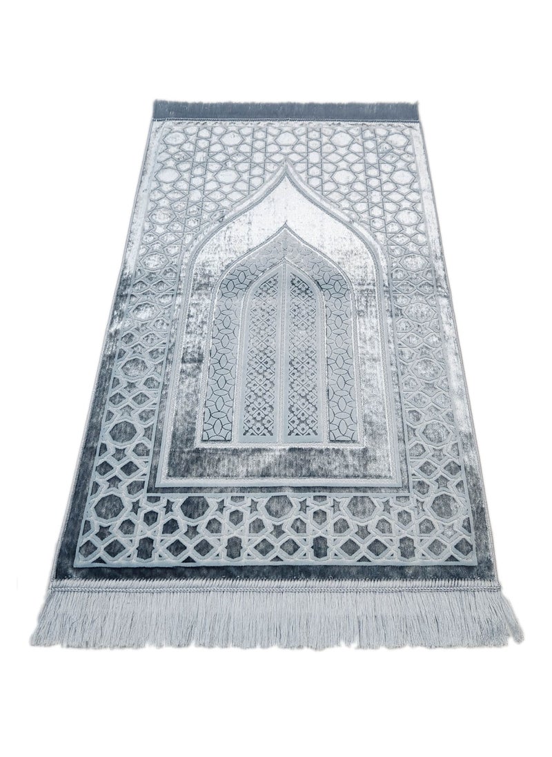 Museum Elegant Velvet Muslim Prayer Mat.High Quality Turkish Islamic Salah Rug.  - Image 4