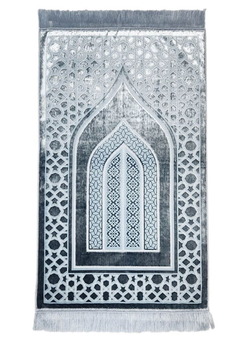 Museum Elegant Velvet Muslim Prayer Mat.High Quality Turkish Islamic Salah Rug.  - Image 1