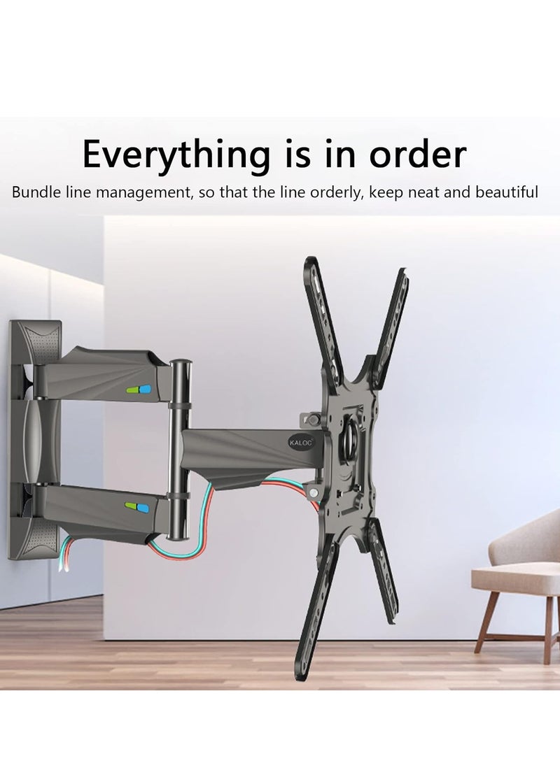 TV Wall Mount, Full Motion TV Stand Bracket for Most 32-60 Inch TV/Flat Screen/LED/LCD/Monitors, Swivel Tilt, With Articulating Arms, Rotating, Max VESA 400x400mm up to 70lbs  - Image 4