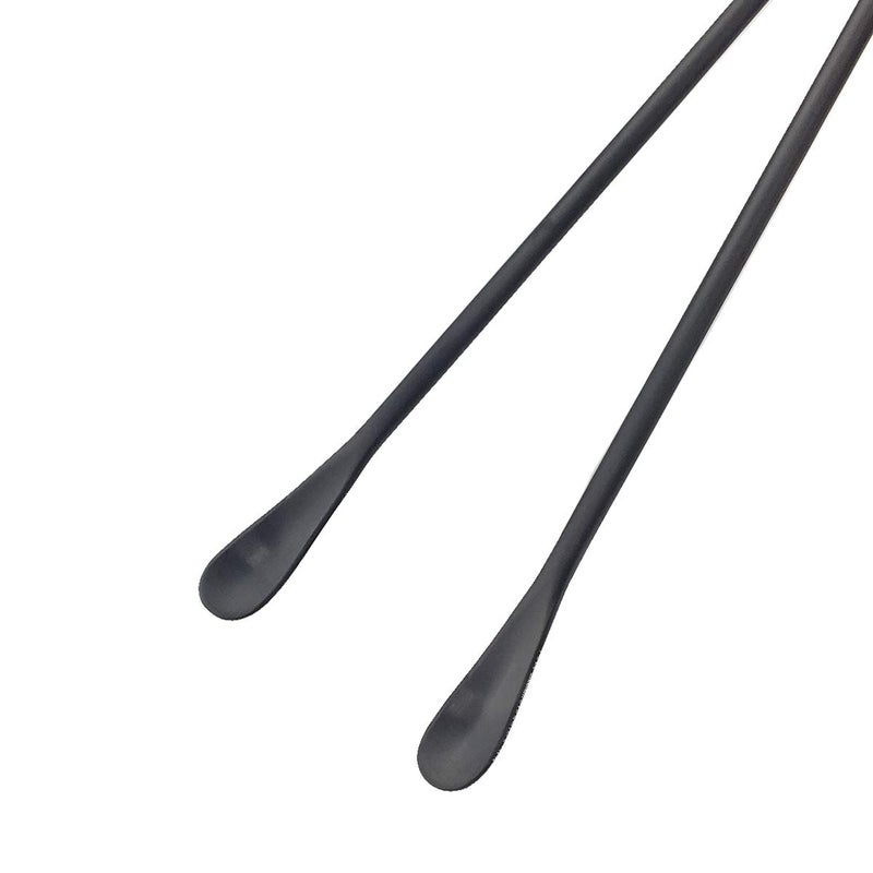 JASHII Black Matte Long Handle Spoon Cocktail Mixing Stirring Spoons Iced Tea Coffee Spoons with 8.6 inch Long Handle Brushed SUS304 Stainless Steel, 3-Piece - Image 2