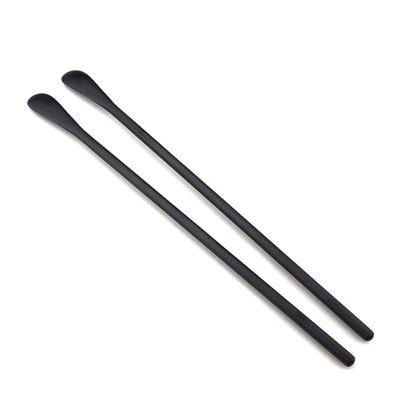 JASHII Black Matte Long Handle Spoon Cocktail Mixing Stirring Spoons Iced Tea Coffee Spoons with 8.6 inch Long Handle Brushed SUS304 Stainless Steel, 3-Piece - Image 5