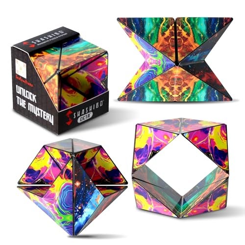 Shashibo Octa Shape Shifting Box STEM Fidget Toy with Ultra Strong Magnets Sensory Puzzle Cube Transforms Into 100 Shapes Easter Basket Stuffers Gift for Kids Teens and Adults Infinity - Image 1