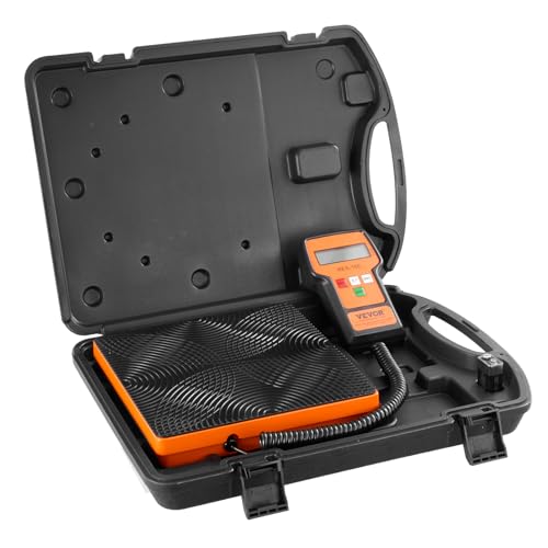 VEVOR Refrigerant Scale 220 LBS HAVC Charging Recovery Freon Scale with Wired Remote Control 5g High Precision Electronic Digital Recovery Weight Scale with Case and Dry Battery - Image 1