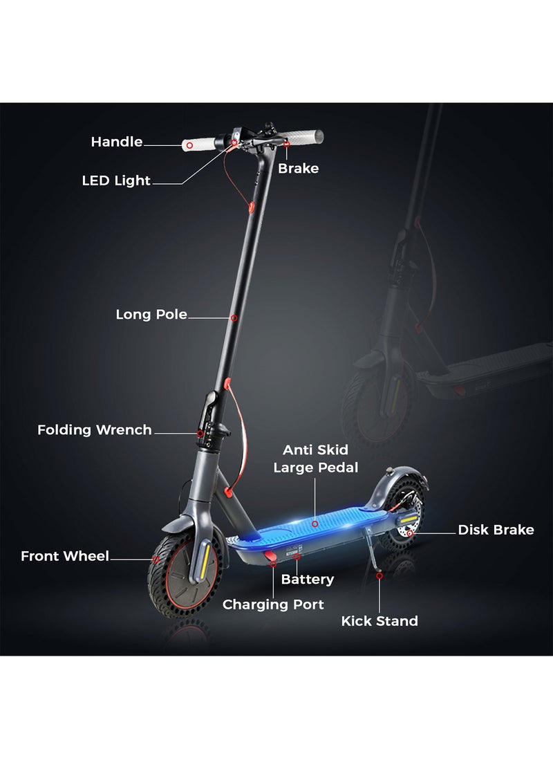 Sparnod Fitness MK083 Foldable Electric Scooter 25 km/h Max Speed, 30 KM Range, 450W Peak Motor, IP54 Waterproof, BT App Control 8.5" Solid Tires, Disc Brake & eABS Regenerative System, Cruise Control - pzsku/ZC68F9EB23EF4B48E3752Z/45/_/1727352347/e196b397-83d4-4ff0-9e09-3d22ad4fb447