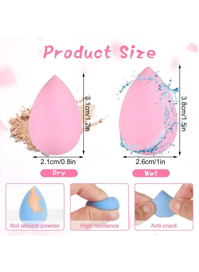 WSICSE - 40Pcs Mini Makeup Sponge Set Multi Colored Mini Beauty Blender Professional Beauty Blender Sponge Super Soft Concealer Sponge Facial Makeup Tools For Foundation, Powder, Liquid - Image 1