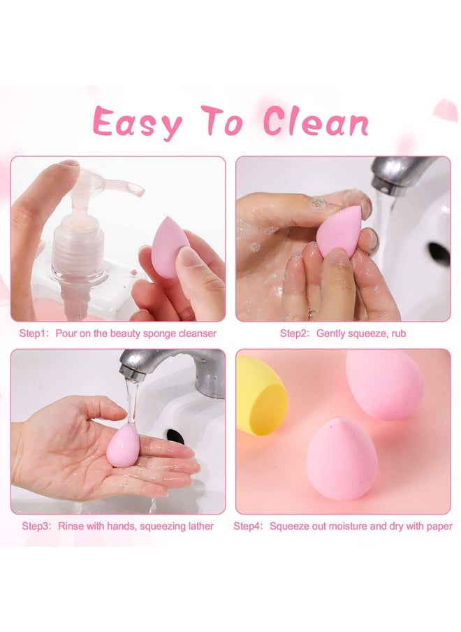 WSICSE - 40Pcs Mini Makeup Sponge Set Multi Colored Mini Beauty Blender Professional Beauty Blender Sponge Super Soft Concealer Sponge Facial Makeup Tools For Foundation, Powder, Liquid - Image 1