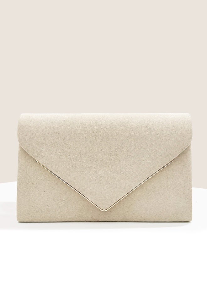 DUNISO Women Faux Suede Evening Clutch Bags Crossbody Bag Formal Party Clutches Envelope Handbag Chain Purse for Wedding Cocktail Prom Clutches - Image 5