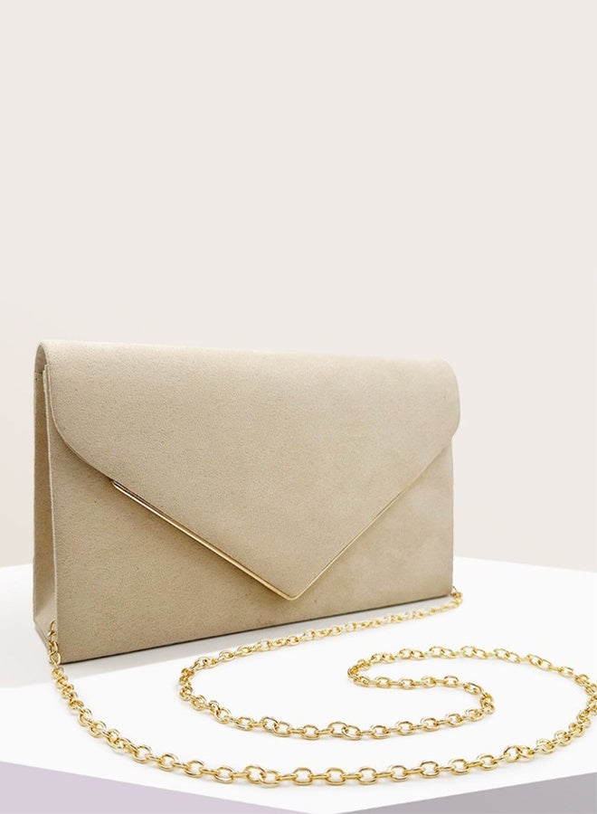 DUNISO Women Faux Suede Evening Clutch Bags Crossbody Bag Formal Party Clutches Envelope Handbag Chain Purse for Wedding Cocktail Prom Clutches - Image 4