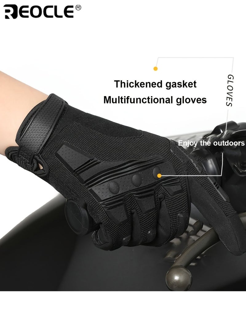 ريوكل قفازات بسماكة قبضة غير قابلة للانزلاق مقاومة للرياح شاشة لمس حماية من الشمس تصميم مثقوب قابل للتنفس مناسب لركوب الدراجات الخارجية القيادة والتسلق - Image 3