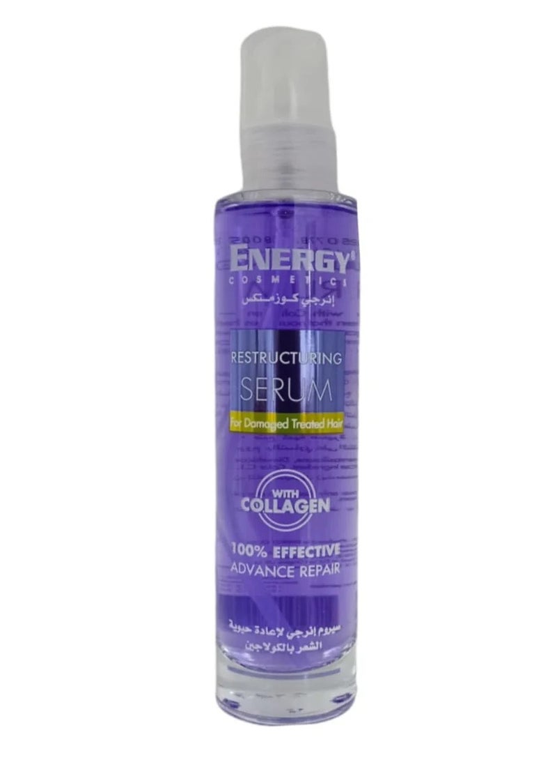 ENERGY COSMETICS Restructuring Serum With Collagen For Damaged Treated Hair 100ml - Image 1