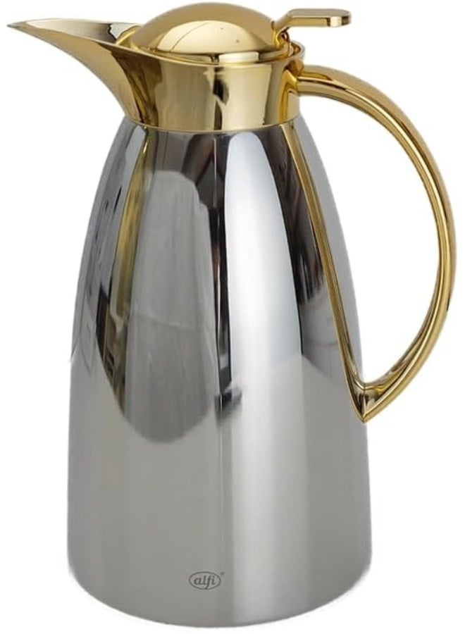 Alfi Alfi Gusto Arabic Thermal Carafe, Chrome Polished & Gold 