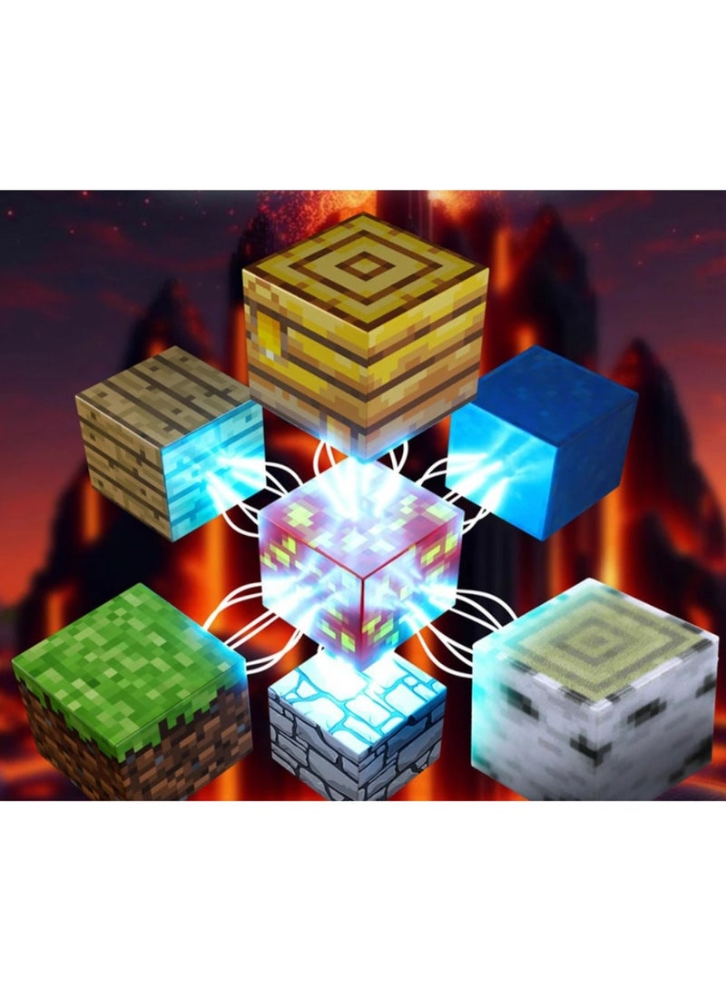 Magnetic Blocks - 212 Pieces Magnetic Building Blocks Magnetic Cube Stacking, Building Forest World Set, STEM Montessori Sensory Toys for Kids Boys Girls Age 3 4 5 6 7 8 - Image 3