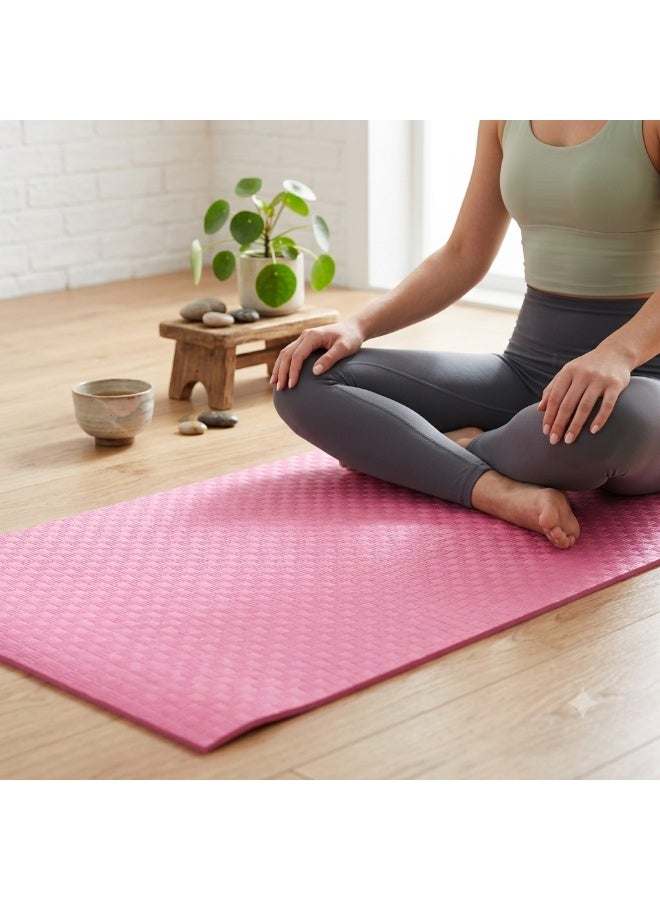 Hope Eco-Friendly Yoga Mat, 1-Piece Fitness Exercise Mat for Yoga, Stretching, Home Workouts and Daily Exercise, Practical Personal Workout Surface for Beginners and Fitness Enthusiasts at Home or Studio - Image 1