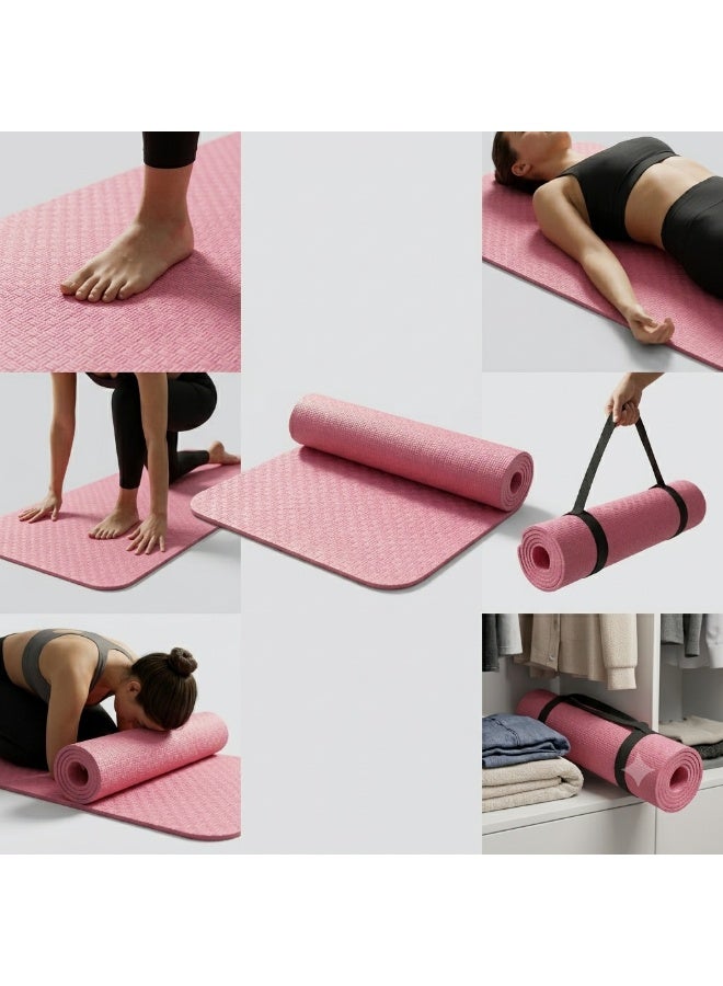 Hope Eco-Friendly Yoga Mat, 1-Piece Fitness Exercise Mat for Yoga, Stretching, Home Workouts and Daily Exercise, Practical Personal Workout Surface for Beginners and Fitness Enthusiasts at Home or Studio - Image 5