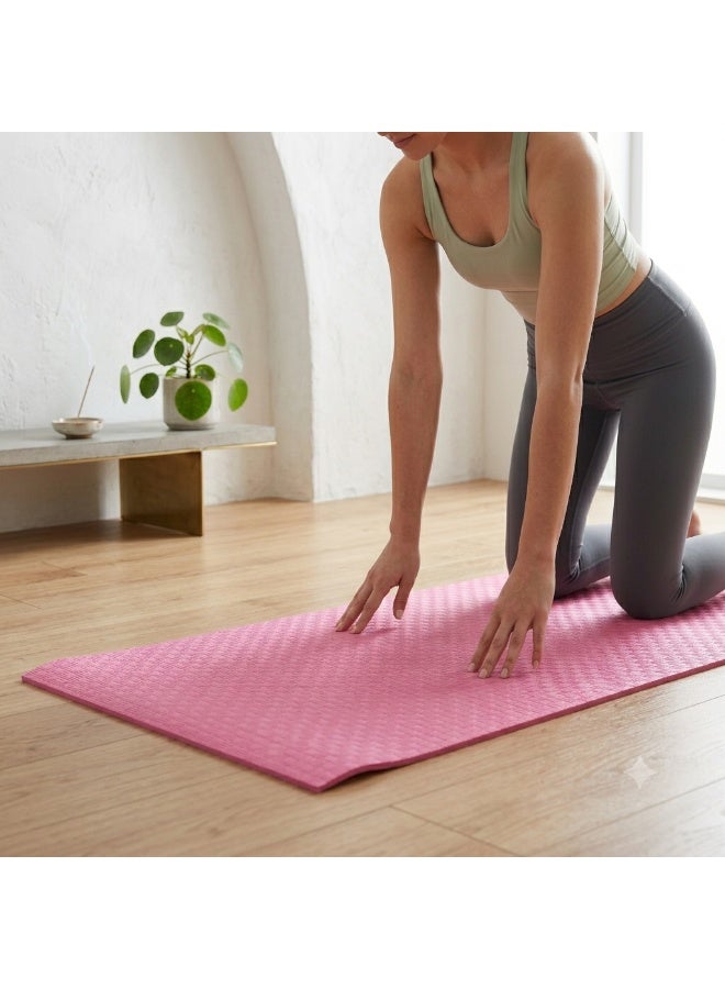 Hope Eco-Friendly Yoga Mat, 1-Piece Fitness Exercise Mat for Yoga, Stretching, Home Workouts and Daily Exercise, Practical Personal Workout Surface for Beginners and Fitness Enthusiasts at Home or Studio - Image 2