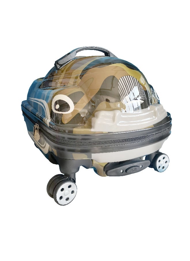 TUCCI Dual Glide Tech Wheel Dark Camo Kids Dashmobile Travel Suitcase Multicolor 19.7 x 13 x 12.2 Inch T0397  - Image 1