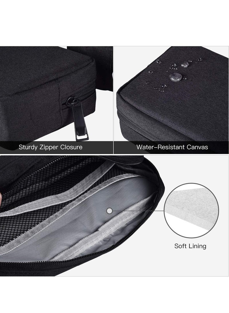 Portable 2-Pack Electronics Organizer Case for Chargers, USB Cables, Earphones and Memory Cards, Soft Storage Bag for Travel  - Image 5