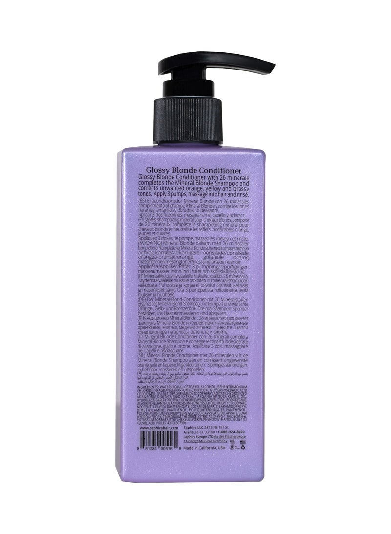 Saphira بلسم بلون لامع، مثالي للشعر الأشقر الطبيعي، المبيض والمعالج بالألوان 250 - Image 2