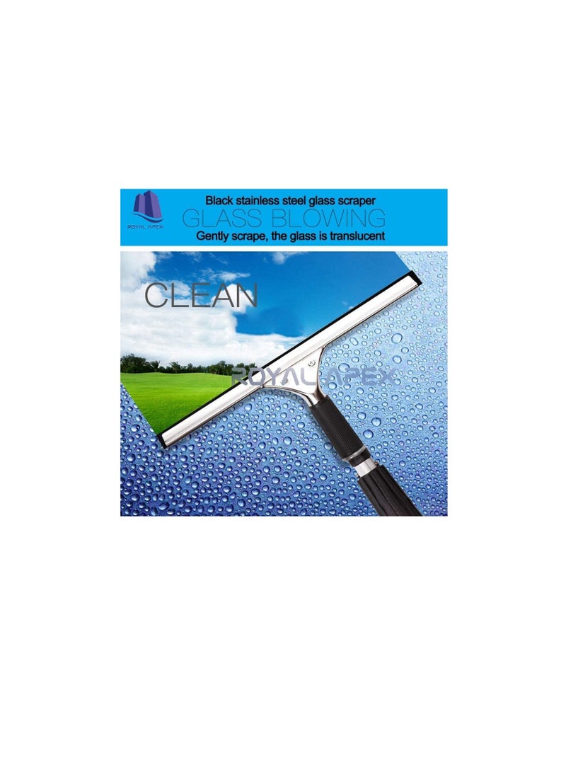 Generic Stainless Steel Glass Wiper for Car Floor Bathroom Mirror Wiper Windows Glass Cleaning (35 CM)  - Image 3