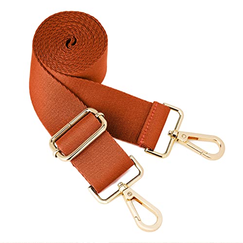 ZOOEASS Wide Shoulder Strap (Solid),Adjustable Replacement Belt Crossbody Canvas Bag Handbag (Brown) - Image 5