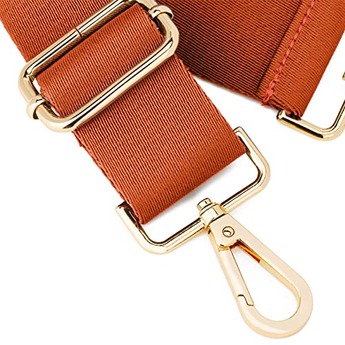 ZOOEASS Wide Shoulder Strap (Solid),Adjustable Replacement Belt Crossbody Canvas Bag Handbag (Brown) - Image 2