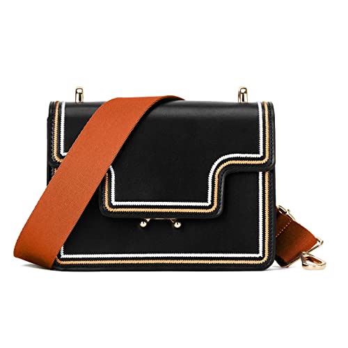 ZOOEASS Wide Shoulder Strap (Solid),Adjustable Replacement Belt Crossbody Canvas Bag Handbag (Brown) - Image 4