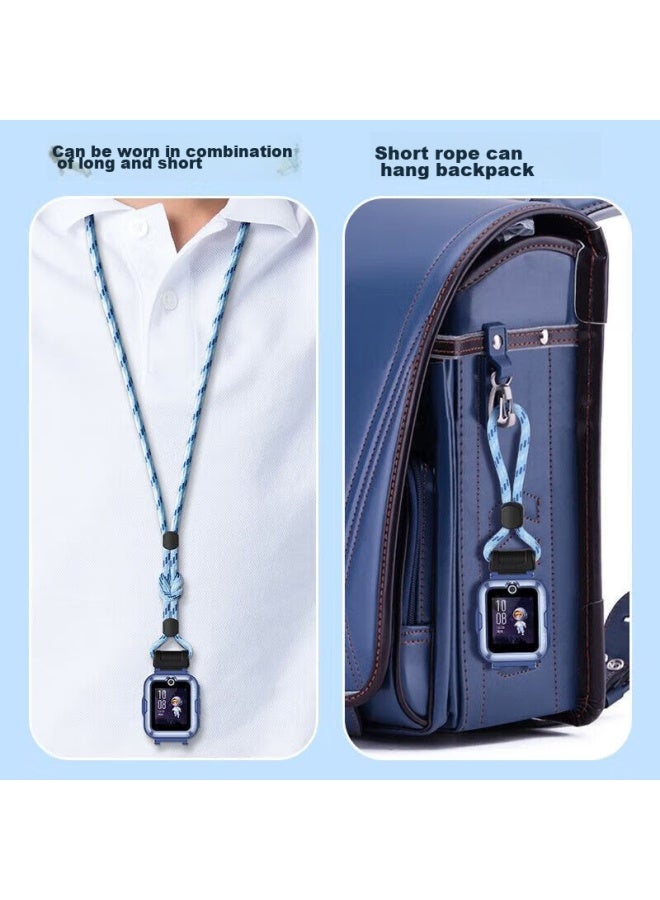 Ten Flashes Shan Huawei Children's Smarch 4pro/5/5 Active Edition/5 New Glory Edition Strap, Smart Children's Watch Lanyard, Anti-drop, Durable, Blue - Image 5