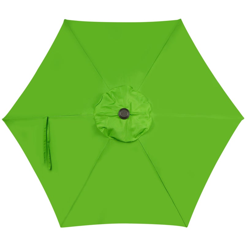 Blissun 7.5 ft Patio Umbrella, Yard Umbrella, Outdoor Market Umbrella with Push Button Tilt Crank, Lime - Image 4