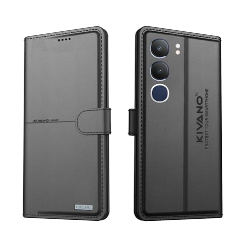 KIVANO® Compatible with Vivo Y29 5G Flip Cover | Leather Finish | Inside Pockets & Inbuilt Stand | Shockproof Wallet Style Magnetic Closure Back Cover Case - Image 1