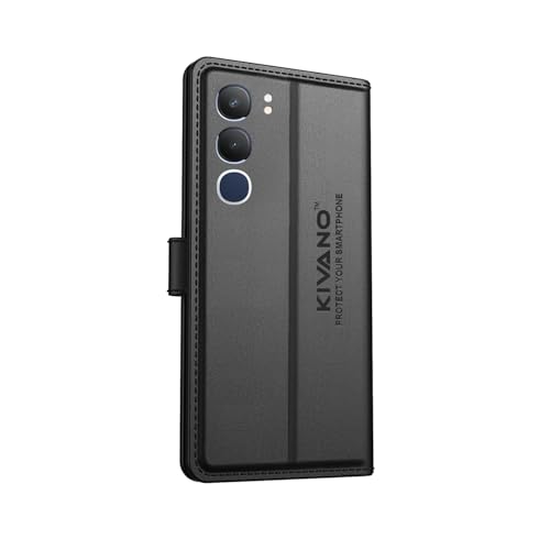 KIVANO® Compatible with Vivo Y29 5G Flip Cover | Leather Finish | Inside Pockets & Inbuilt Stand | Shockproof Wallet Style Magnetic Closure Back Cover Case - Image 2