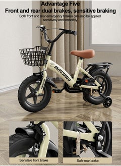 Sharpdo 14 Inch Bicycle for Kids, with Training Wheels and Basket, For 3-10 Years Boys and Girls  - Image 5