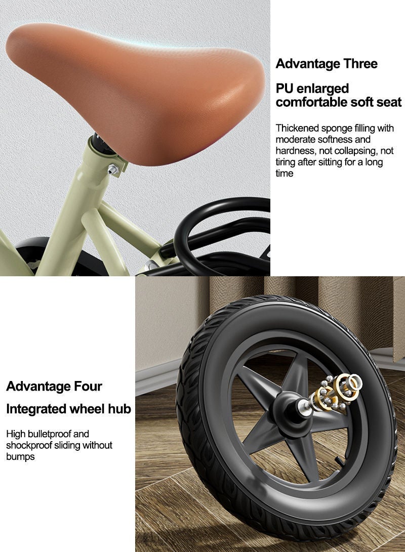 Sharpdo 14 Inch Bicycle for Kids, with Flashing Training Wheels, Adjustable Seat and Basket, High Carbon Steel Frame, Kids Bike for 3-5 Years Boys and Girls - Image 5