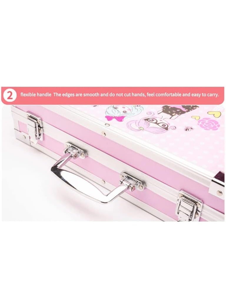 Kiddle Drawing and Painting Set, Art Supplies Bag, Aluminum Gift Box for Girls and Boys, 200 Pieces - Image 4