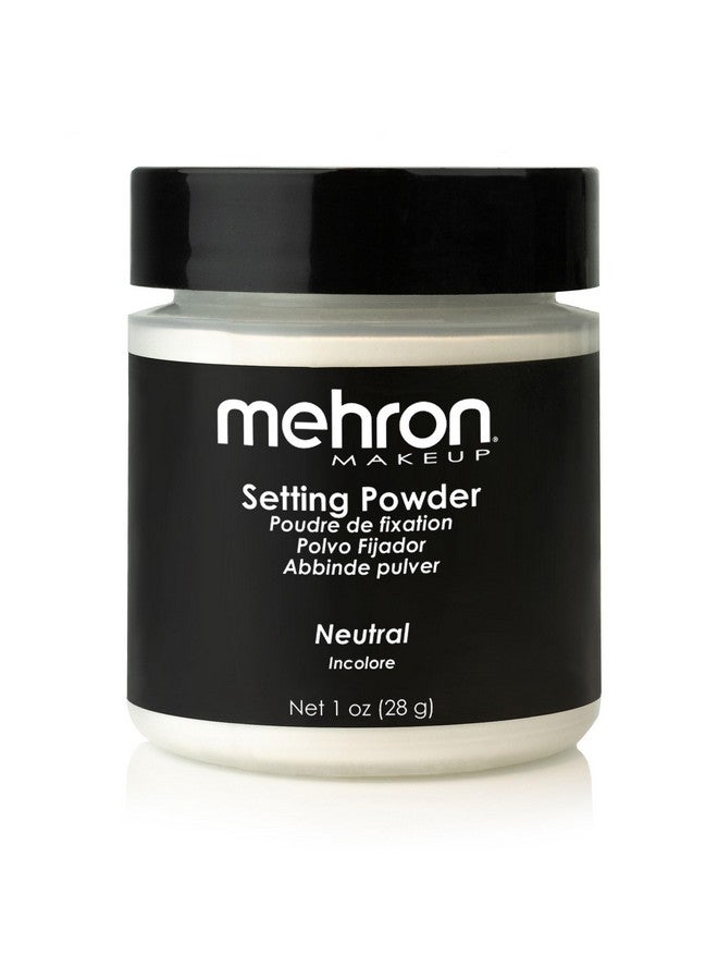 ميهرون بودرة تثبيت المكياج من مهرون | بودرة سائبة | بودرة سائبة مثالية لمكياج الهالوين، 28 غرام (لون محايد) - Image 1