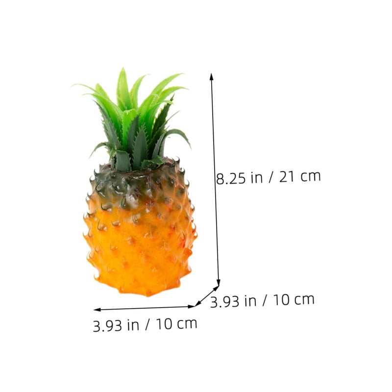 Realistic Artificial Pineapple Decor 1 Piece Fake Fruit For Home Restaurant Display - Image 3