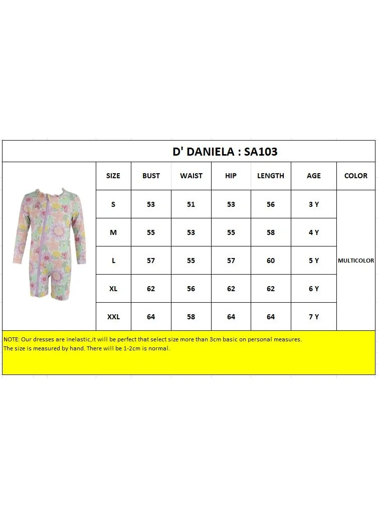 دىدانيالا D' Daniela - Tropical Blossom Splash Swimwear - Multicolor