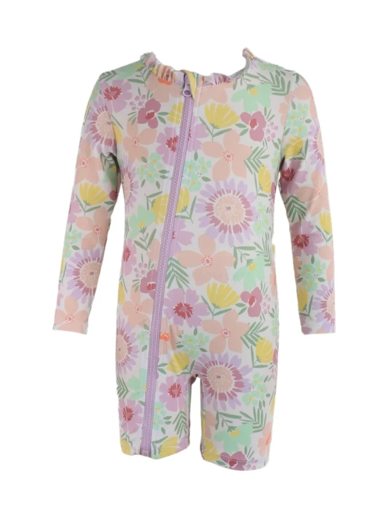 دىدانيالا D' Daniela - Tropical Blossom Splash Swimwear - Multicolor
