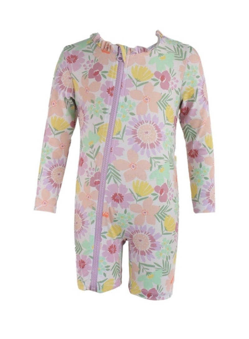 D'Daniela D' Daniela - Tropical Blossom Splash Swimwear - Multicolor - Image 1