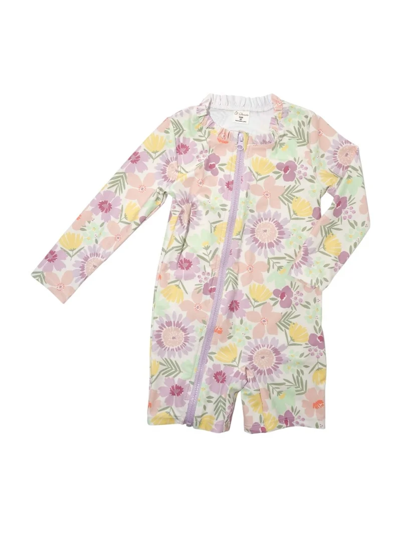 دىدانيالا D' Daniela - Tropical Blossom Splash Swimwear - Multicolor