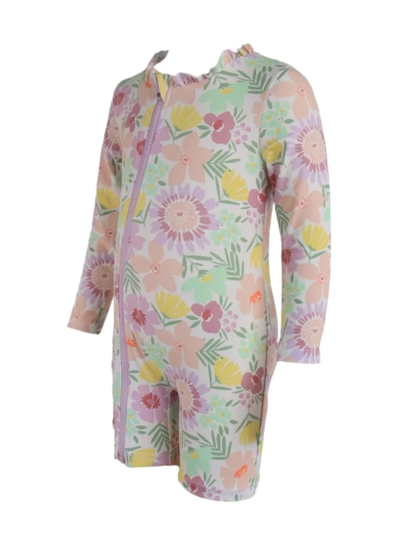 دىدانيالا D' Daniela - Tropical Blossom Splash Swimwear - Multicolor