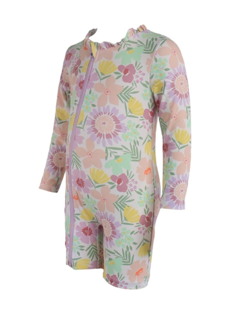 D'Daniela D' Daniela - Tropical Blossom Splash Swimwear - Multicolor - Image 2