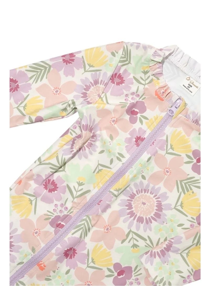 دىدانيالا D' Daniela - Tropical Blossom Splash Swimwear - Multicolor